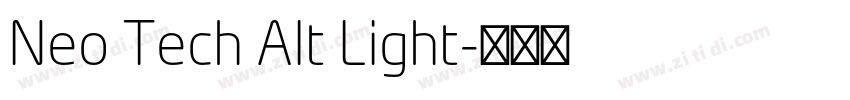Neo Tech Alt Light字体转换